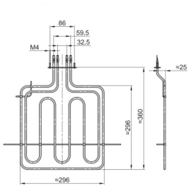 GREJAČ ŠPORETA GORENJE 2000+900W NT-